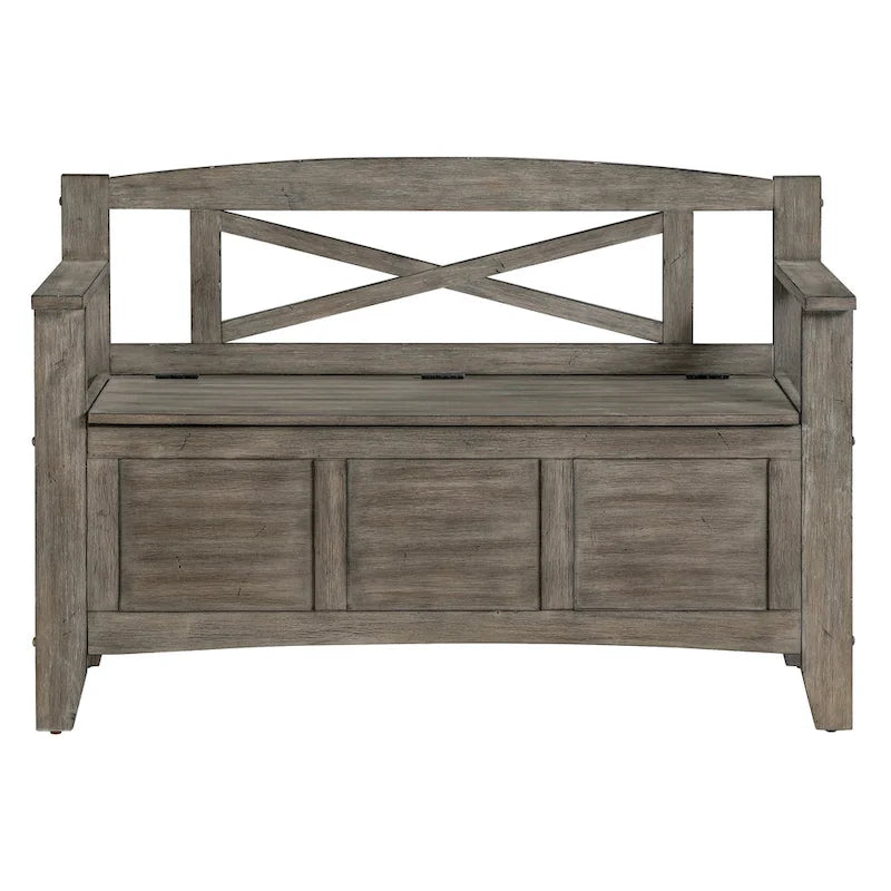 Entryway Storage Bench with Flip-Up Seat, 39"W
