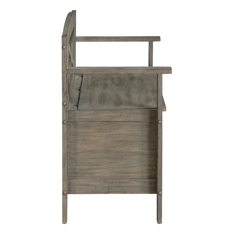 Entryway Storage Bench with Flip-Up Seat, 39"W