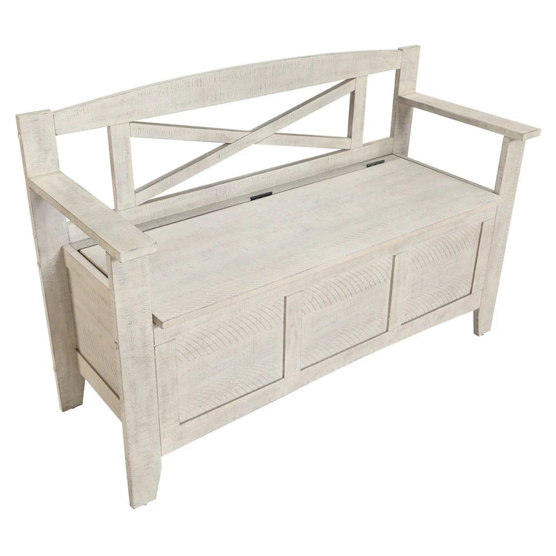 Entryway Storage Bench with Flip-Up Seat, 39"W
