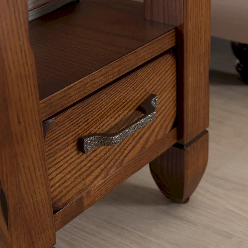 Slatestone One Drawer Side Table with Slate Tile