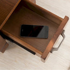 Slatestone One Drawer Side Table with Slate Tile