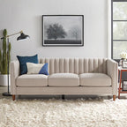 Channel Back Tuxedo Sofa, 80.3"W