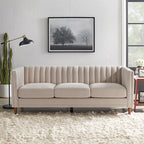 Channel Back Tuxedo Sofa, 80.3"W