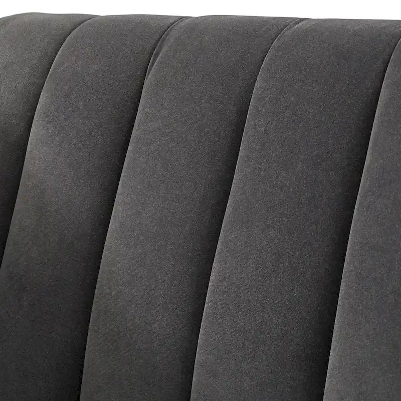 Channel Back Tuxedo Sofa, 80.3"W