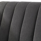 Channel Back Tuxedo Sofa, 80.3"W