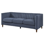 Channel Back Tuxedo Sofa, 80.3"W