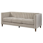 Channel Back Tuxedo Sofa, 80.3"W