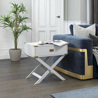 Yore Contemporary 24-inch Solid Wood 1-Drawer Side Table by