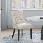 Grandview Tufted Upholstered Linen Fabric Dining Chair