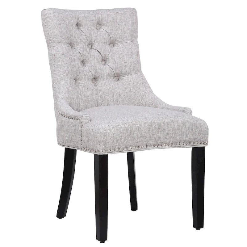 Grandview Tufted Upholstered Linen Fabric Dining Chair