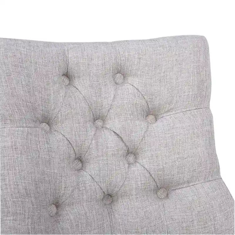 Grandview Tufted Upholstered Linen Fabric Dining Chair