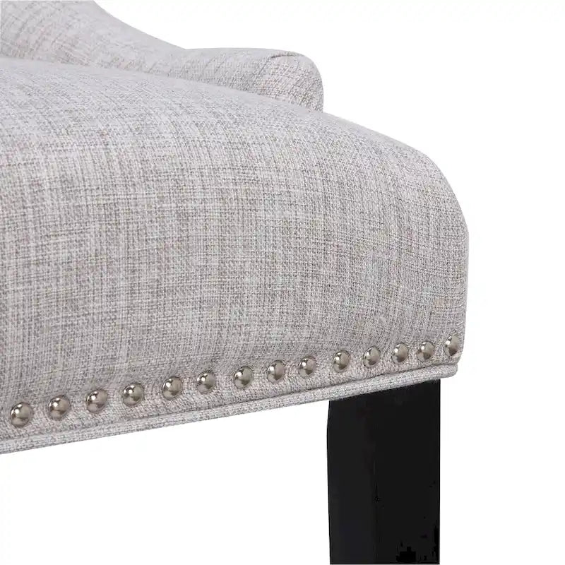 Grandview Tufted Upholstered Linen Fabric Dining Chair