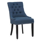 Grandview Tufted Upholstered Linen Fabric Dining Chair