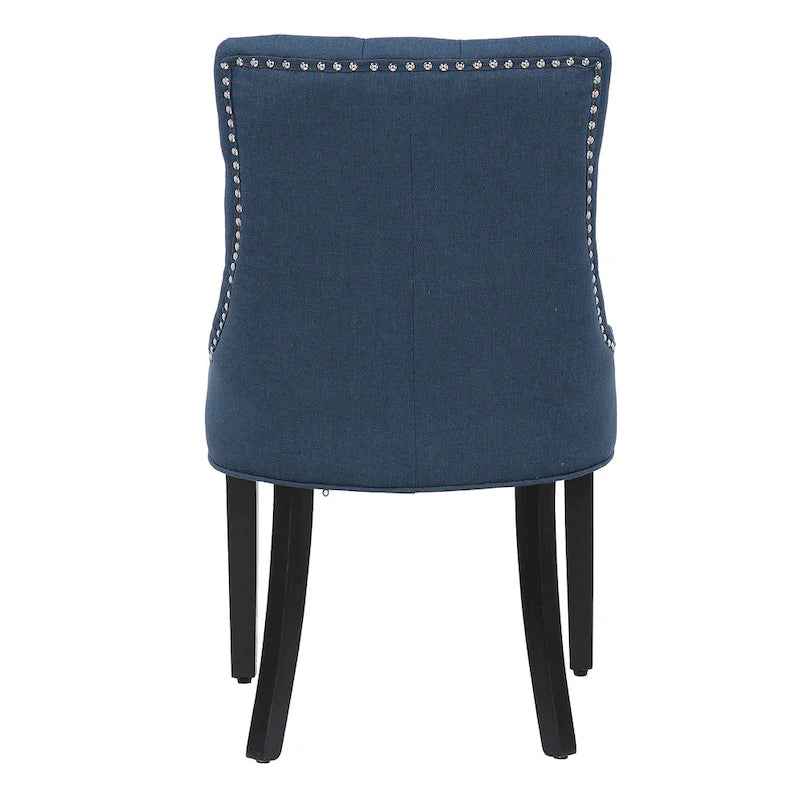 Grandview Tufted Upholstered Linen Fabric Dining Chair