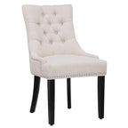 Grandview Tufted Upholstered Linen Fabric Dining Chair