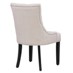 Grandview Tufted Upholstered Linen Fabric Dining Chair