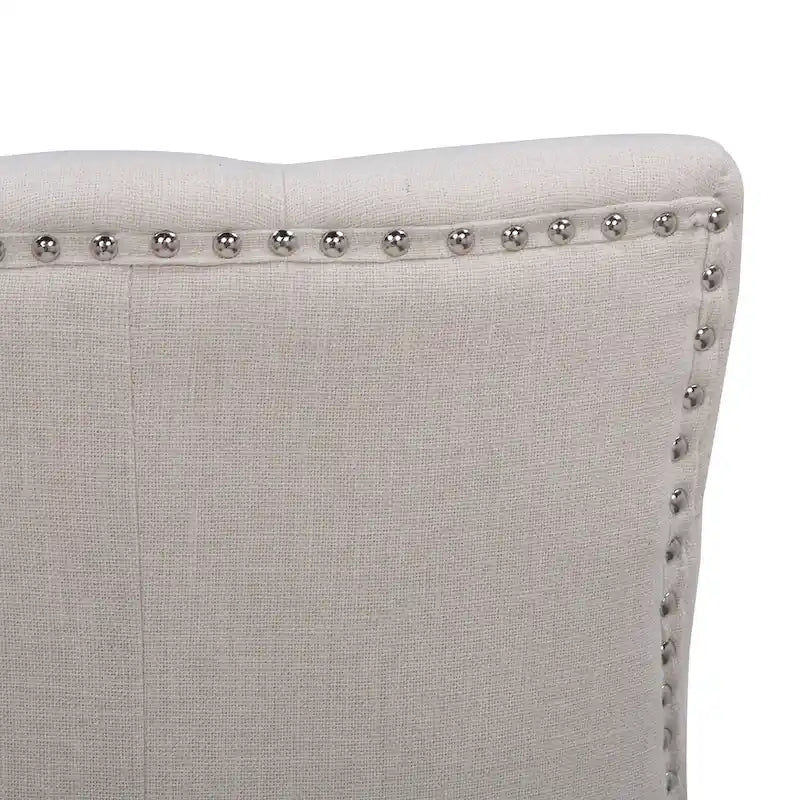 Grandview Tufted Upholstered Linen Fabric Dining Chair