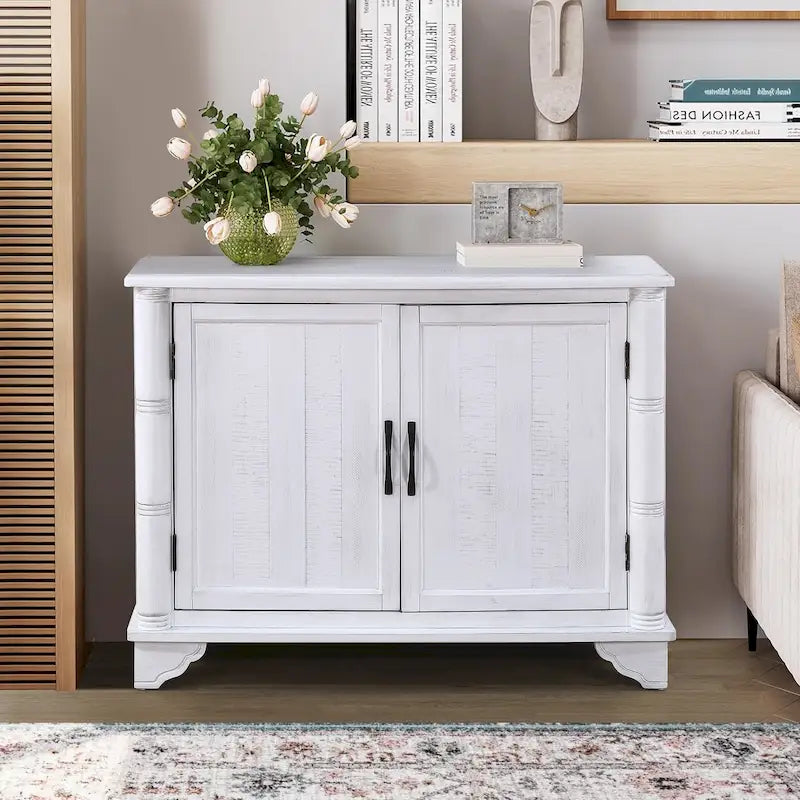 Console Table with Storage Shelf