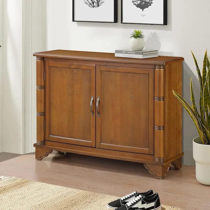 Console Table with Storage Shelf