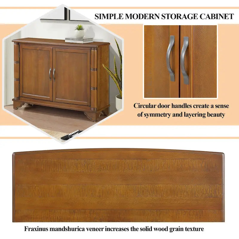 Console Table with Storage Shelf, 40"L