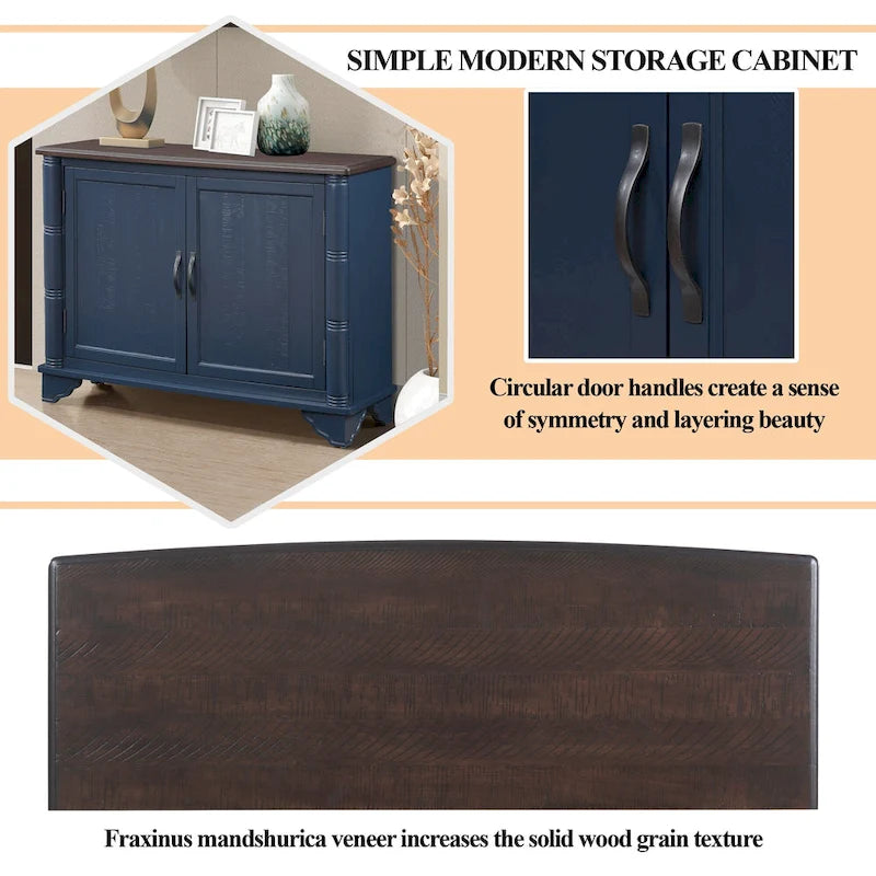 Console Table with Storage Shelf, 40"L