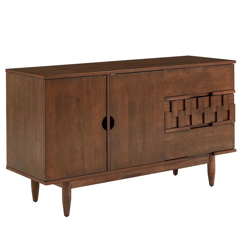 Wood 2-Door 3-Drawer Server, 55.12"W