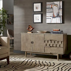 Wood 2-Door 3-Drawer Server, 55.12"W