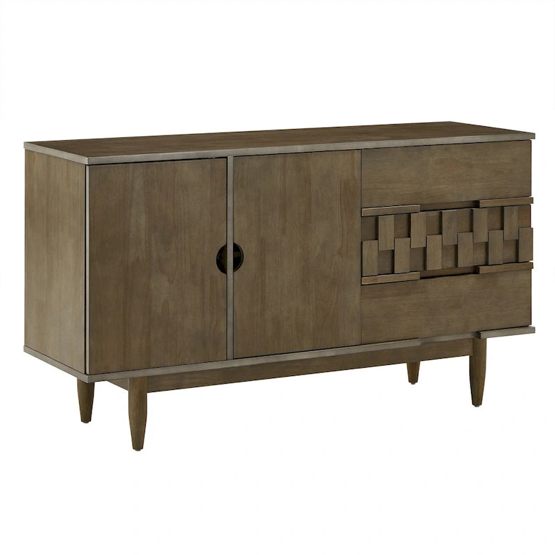 Wood 2-Door 3-Drawer Server, 55.12"W