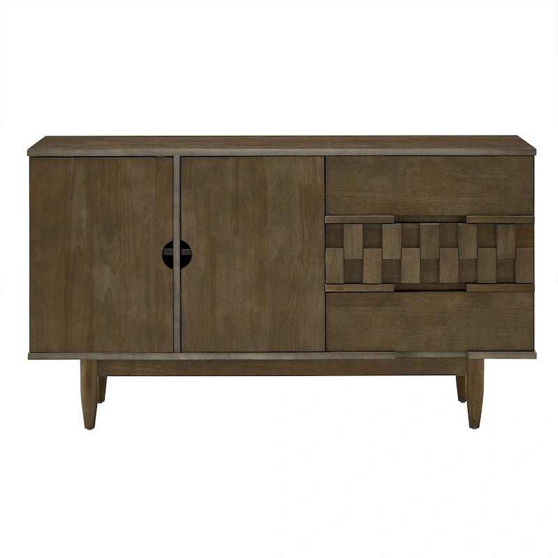 Wood 2-Door 3-Drawer Server, 55.12"W