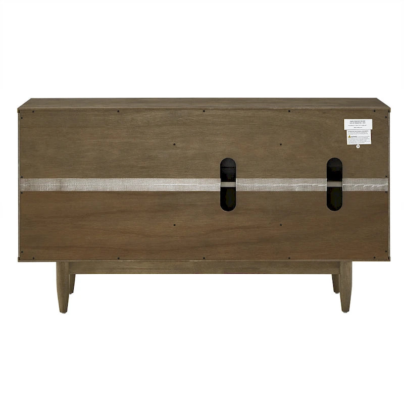 Wood 2-Door 3-Drawer Server, 55.12"W