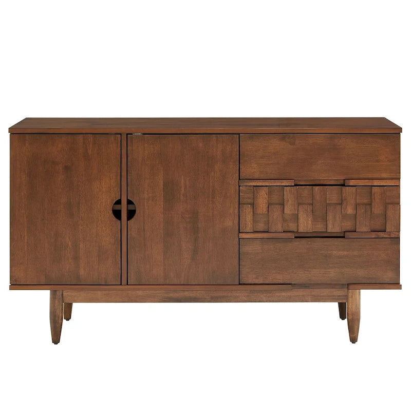 Wood 2-Door 3-Drawer Server, 55.12"W