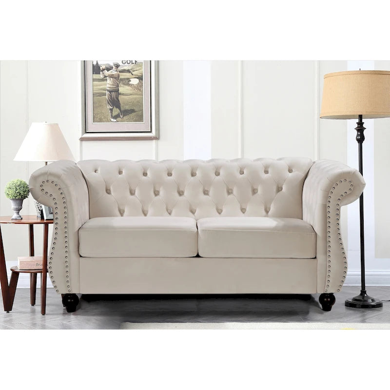 Antoinette Chesterfield Loveseat