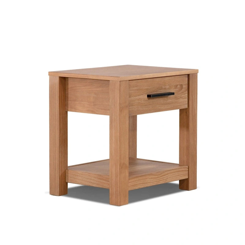 Loft Solid Wood 1-drawer Nightstand