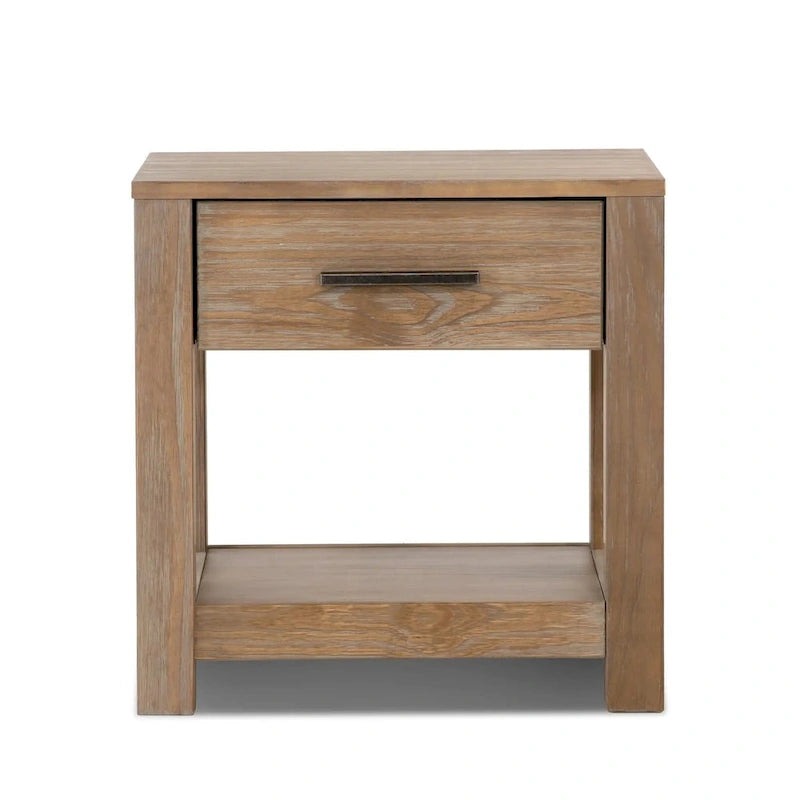 Loft Solid Wood 1-drawer Nightstand