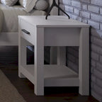 Loft Solid Wood 1-drawer Nightstand