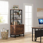 2-Drawer File Cabinet Printer Stand with Lock, 29.52"L