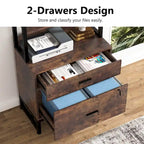 2-Drawer File Cabinet Printer Stand with Lock, 29.52"L