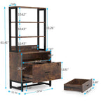 2-Drawer File Cabinet Printer Stand with Lock, 29.52"L