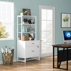 2-Drawer File Cabinet Printer Stand with Lock, 29.52"L