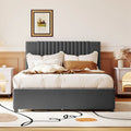 Full Bed with Twin Trundle, 79.9"L