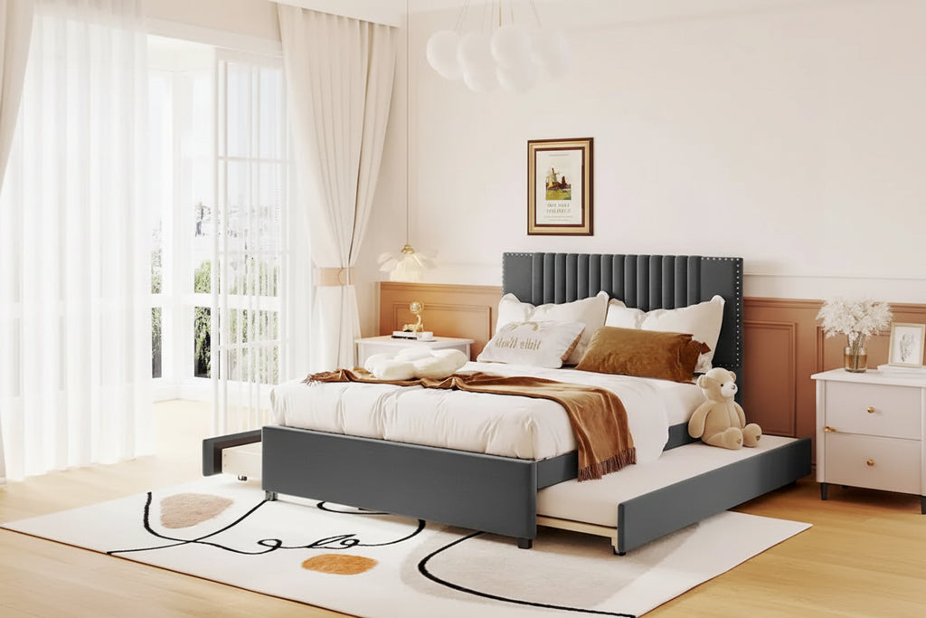 Full Size Bed with Twin Size Trundle