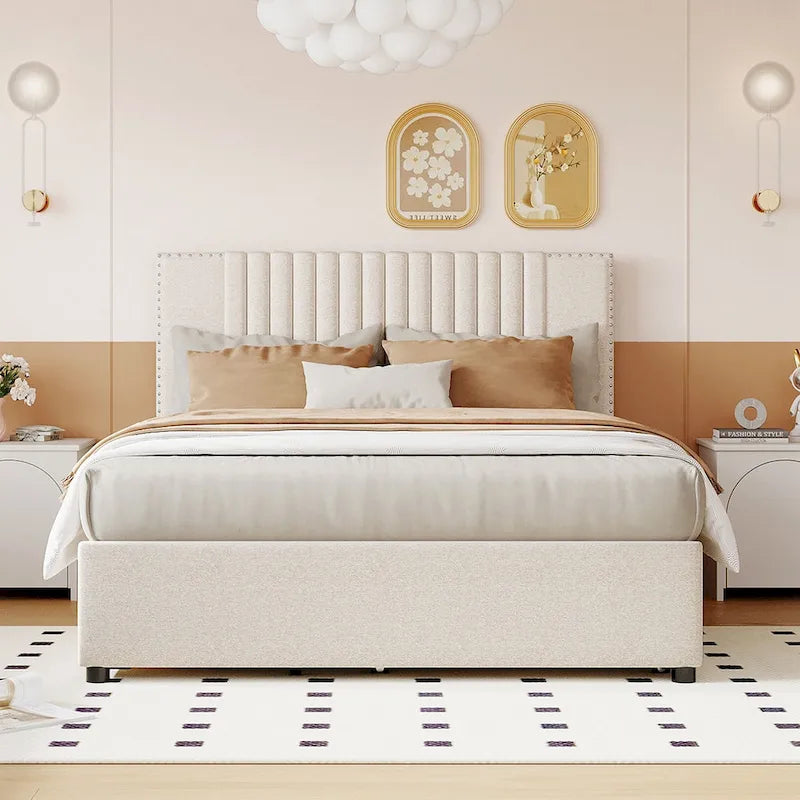 Full Bed with Twin Trundle, 79.9"L