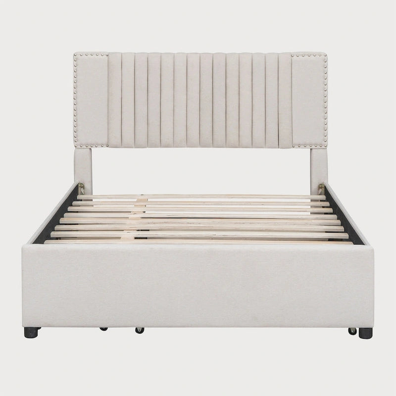 Full Bed with Twin Trundle, 79.9"L
