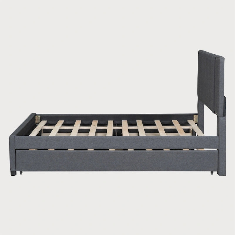 Full Bed with Twin Trundle, 79.9"L