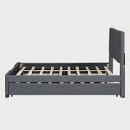 Full Bed with Twin Trundle, 79.9"L