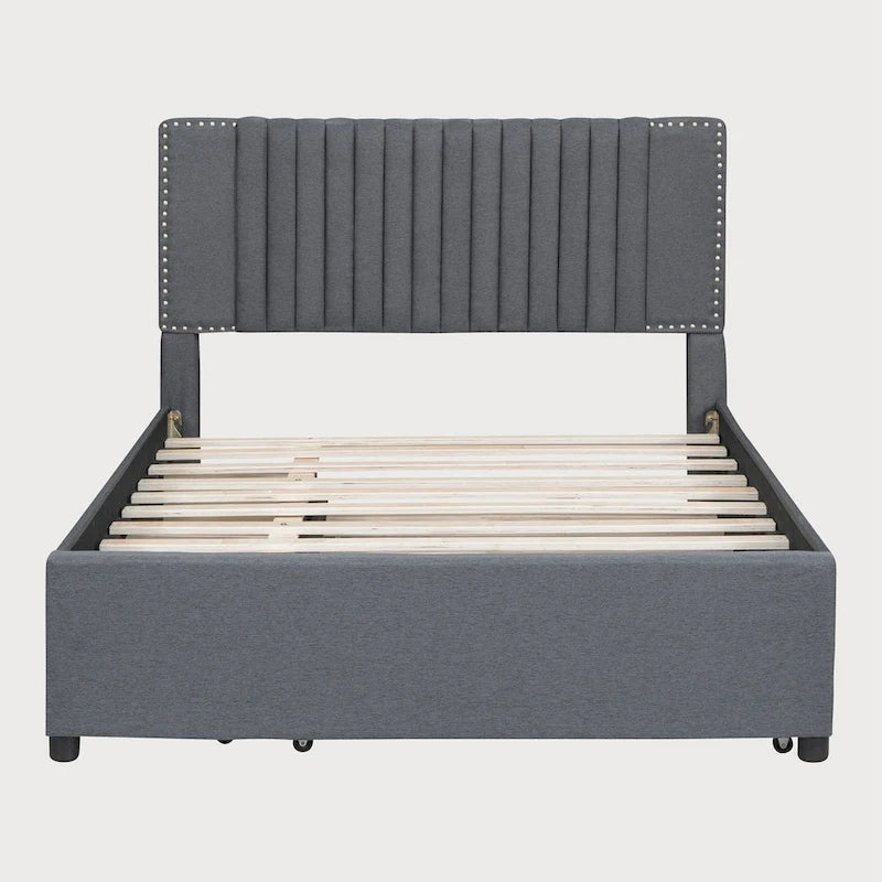 Full Bed with Twin Trundle, 79.9"L