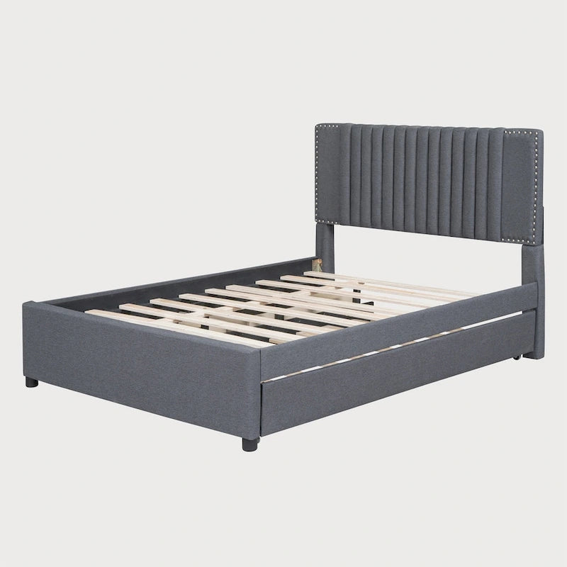 Full Bed with Twin Trundle, 79.9"L