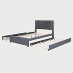 Full Bed with Twin Trundle, 79.9"L