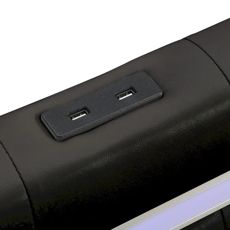 Floating Bed Frame with LED Lights, Full/Queen