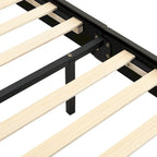 Floating Bed Frame with LED Lights, Full/Queen